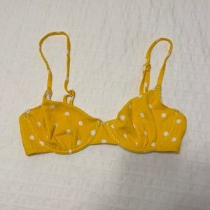 Out from under polkadot bikini top